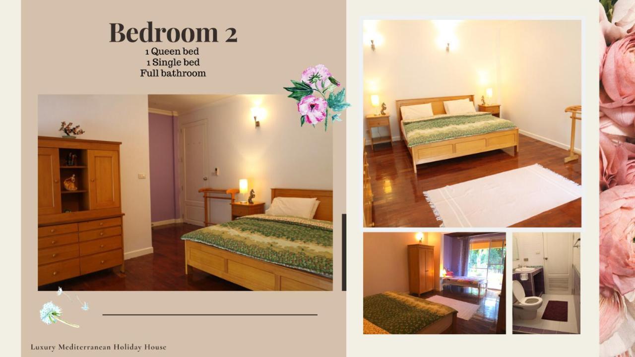 300M From Beach - Luxury Mediterranean Holiday House - Pets Welcome Bang Sare Exterior foto